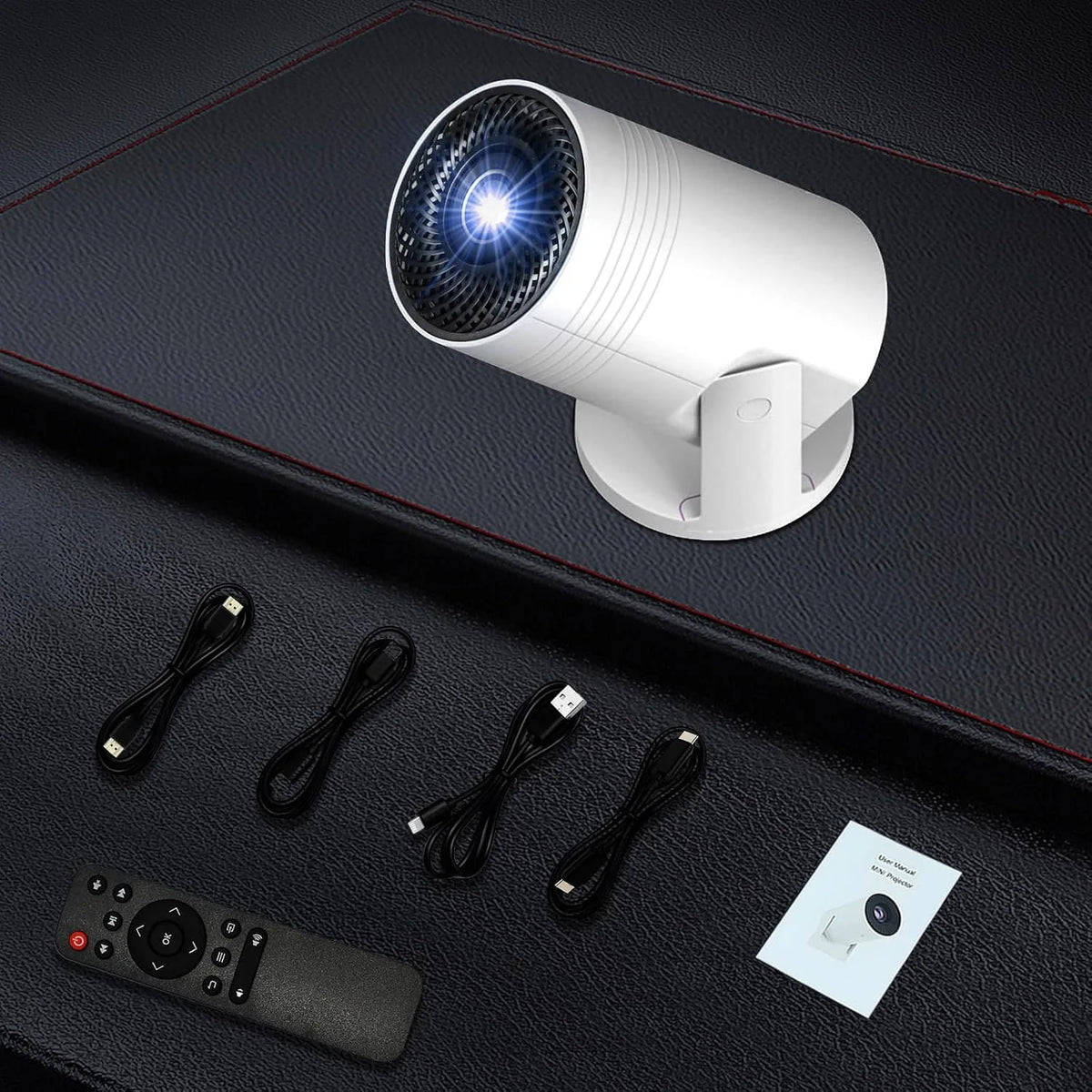 Wireless Portable 180° Rotatable Projector