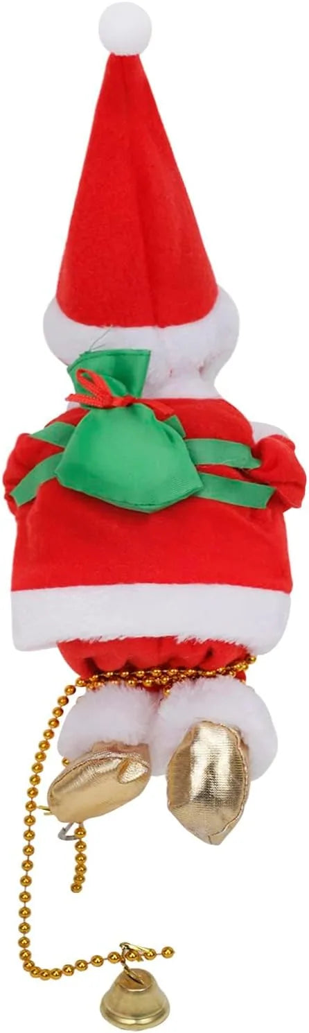 Climbing Santa Claus Holiday Ornament